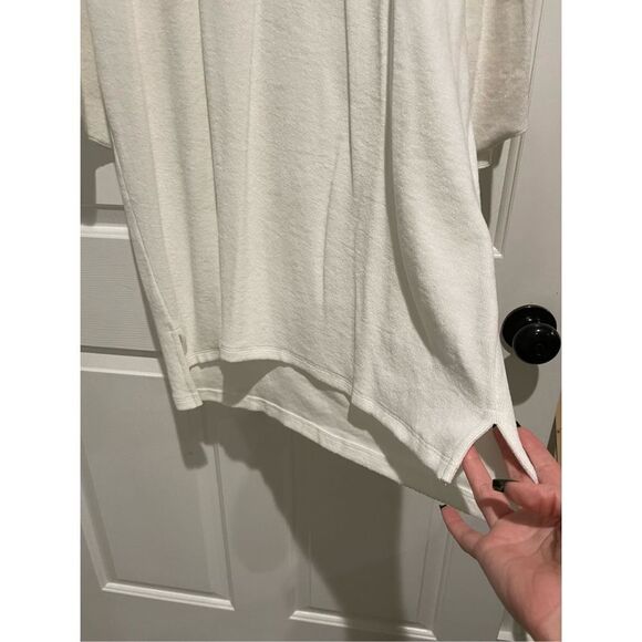 NWT ATM Anthony Thomas Melillo White Lightweight Terry Ruffle Sleeve Dress Med - Picture 8 of 12